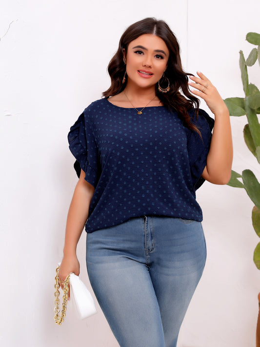 Plus Size Ruffle Sleeve Shirt  Shop One Place