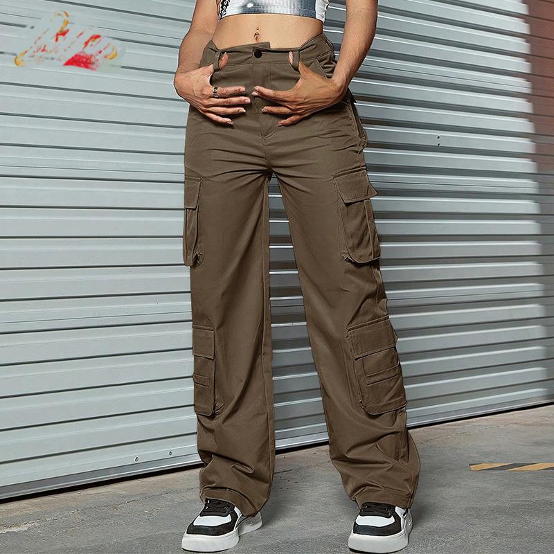 Retro Multi Pocket Straight Cargo Pants