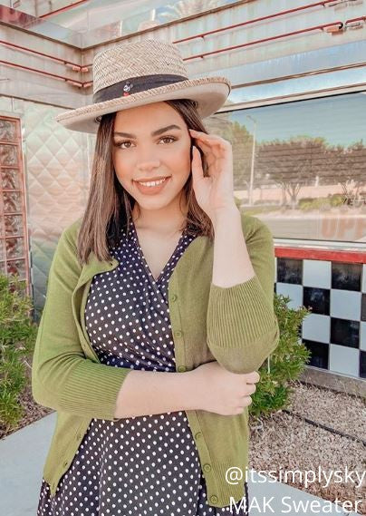 Crewneck Button Down Knit Cardigan Sweater  Shop One Place