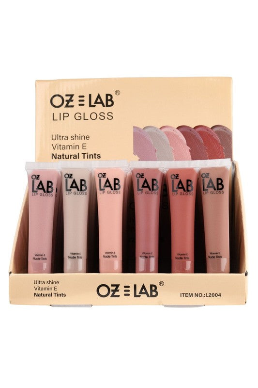 48 Pack-OZ LAB Natural Tinted Gloss Lip Polish  Shop One Place