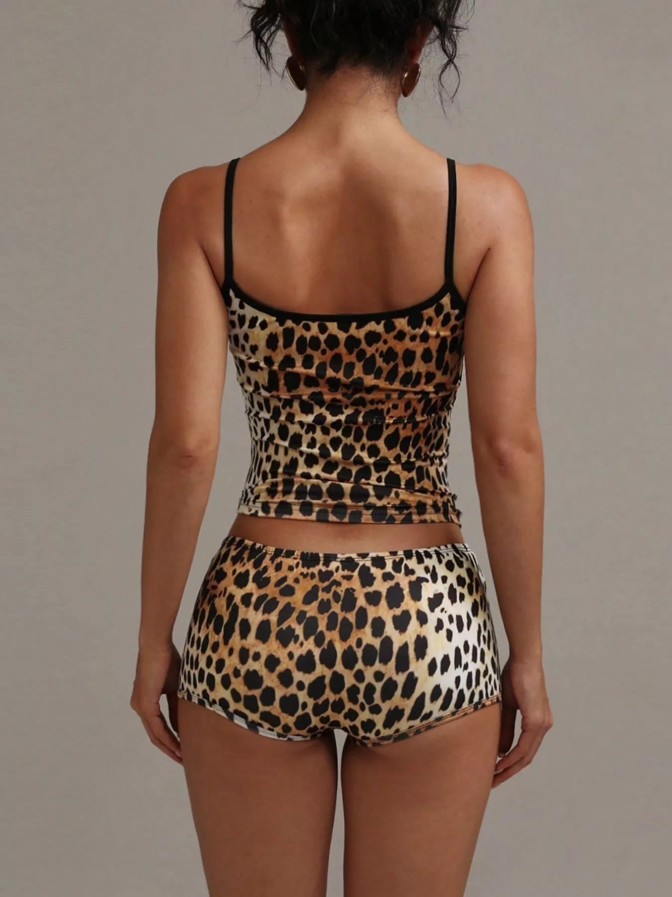 Leopard Print Cami ad Shorts Set  Shop One Place