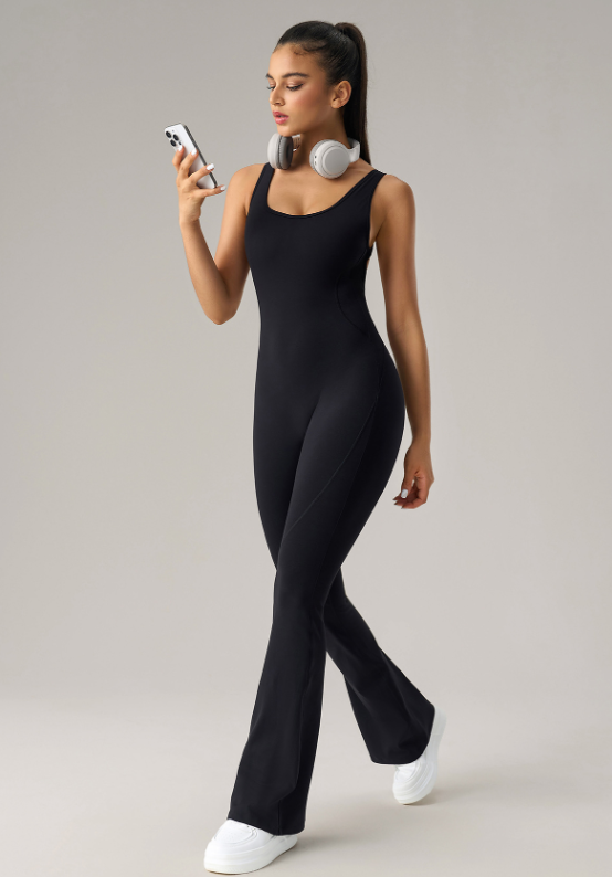 Hip Raise Slimming Yoga Jumpsuit with Chest Pad Micro Stretch Sports Fitness One Piece  Shop One Place