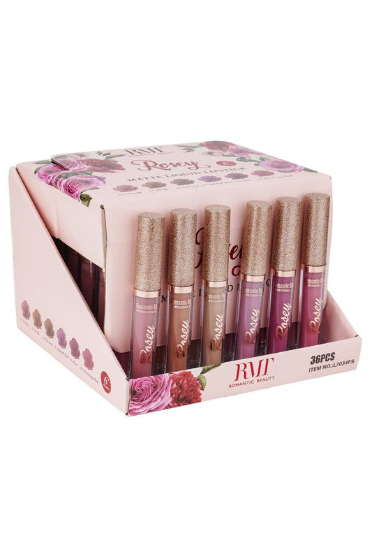 36 Pack Rosey Nude- Matte Liquid Lipsticks  Shop One Place