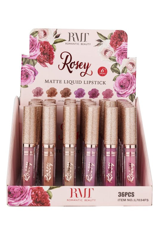 36 Pack Rosey Nude- Matte Liquid Lipsticks  Shop One Place
