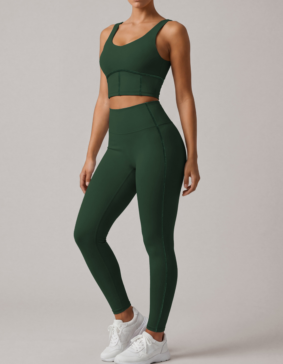 Summer Sports Yoga Tight Quick Drying High Strength Shockproof Vest High Waist Training Workout Pants Waist Tight Two Piece Sets  Shop One Place