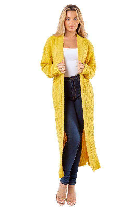 LONG MAXI SWEATER CARDIGAN