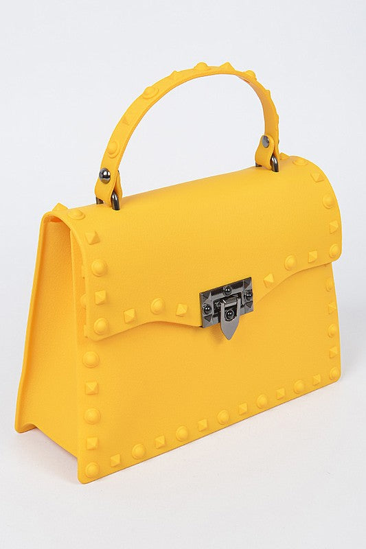 Matte Finish Studded Convertible Jelly Bag