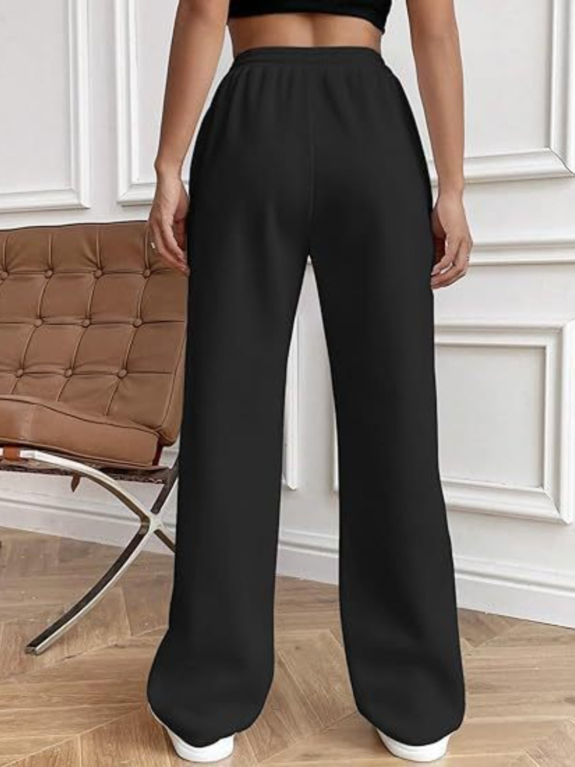 Drawstring Wide Leg Pants with Pockets  Shop One Place