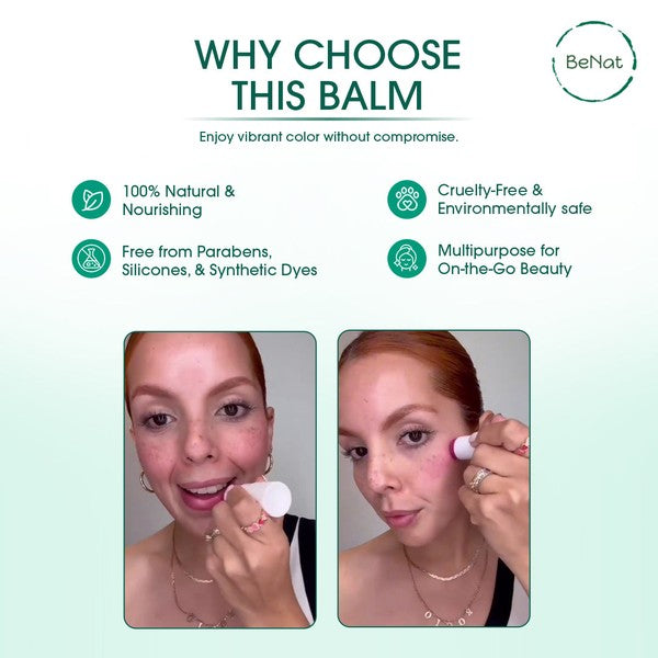 Lip & Cheek Bloom. 2 in 1 Natural Lipstick for Vib  Shop One Place