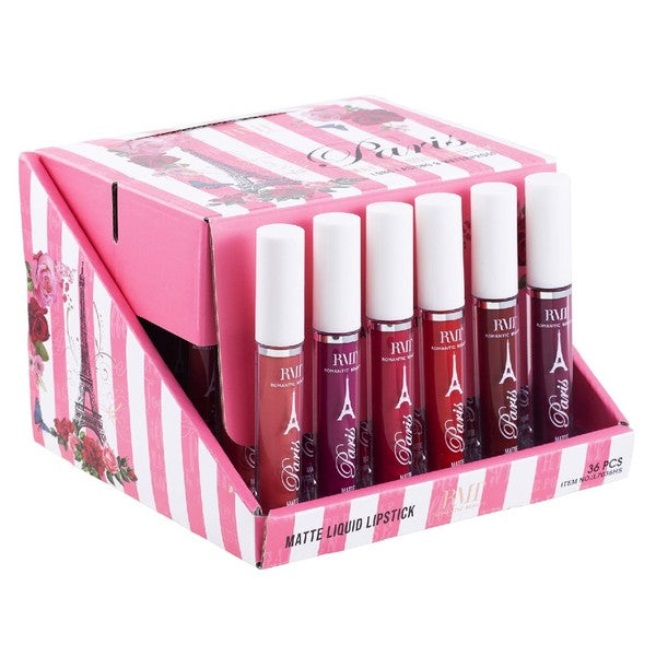 36 PC Paris Liquid Matte Lipstick Red  Shop One Place