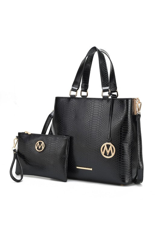 MKF Collection Beryl Snake-embossed Tote Bag Mia k