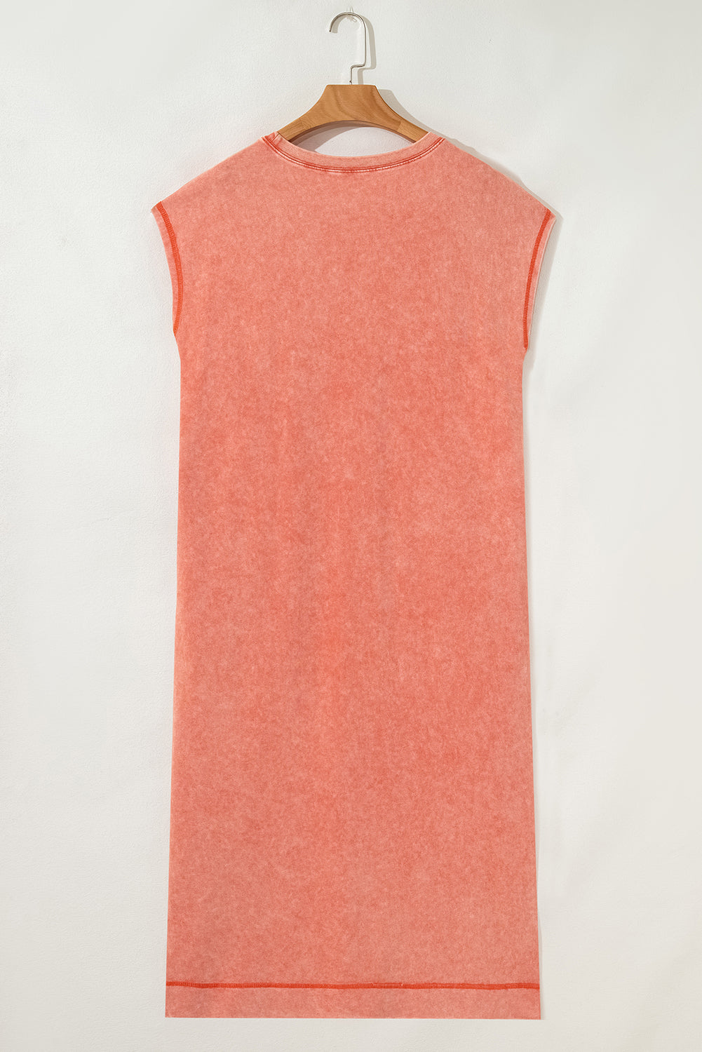 Clearly Aqua Mineral Wash Pocketed T-shirt Dress  Shop One Place