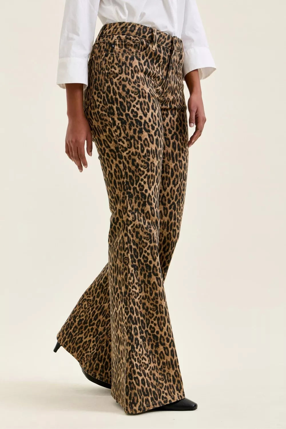 Judy Blue Mr Jaqueline Flare Print Leopard Jeans  Shop One Place