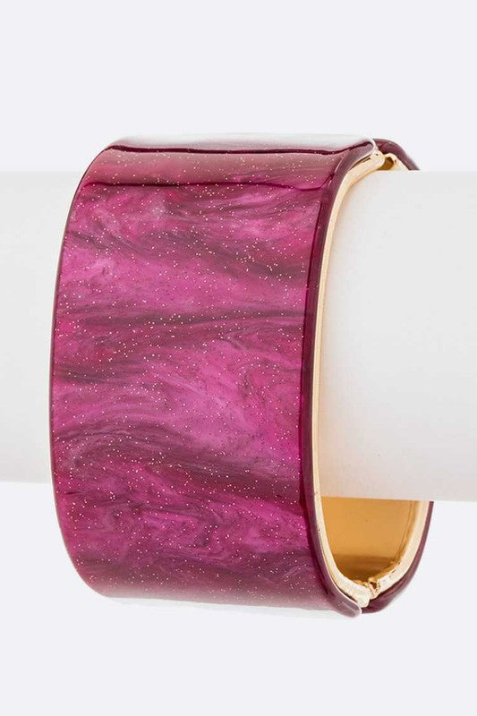 Glitter Effect Iconic Hinged Bangle