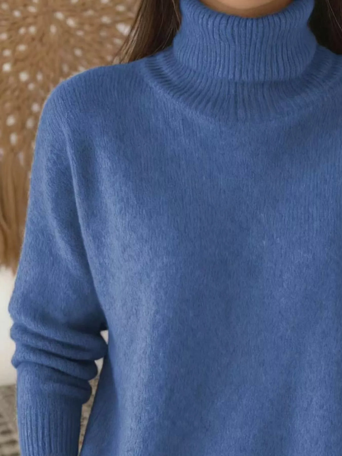 Women's Turtleneck Long Sleeve Sweater – view 4