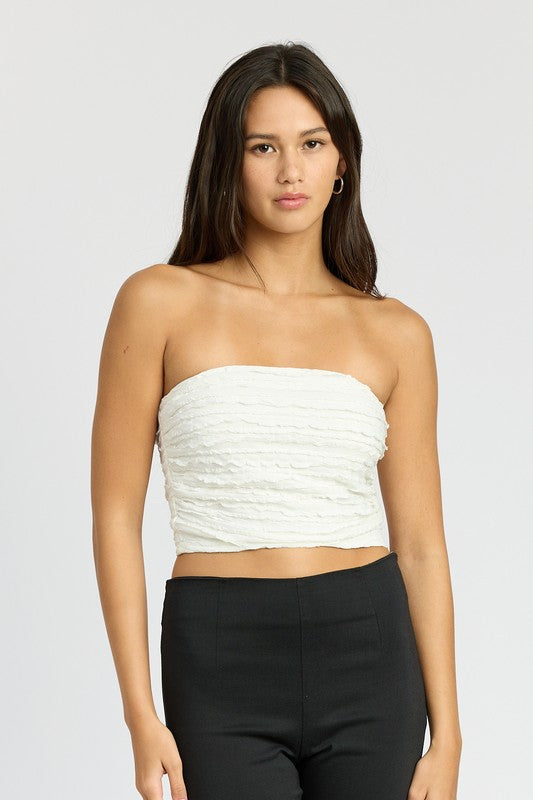 RUCHED TUBE TOP