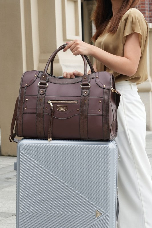 MKF Collection Patricia Vegan Leather Duffle Bag  Shop One Place