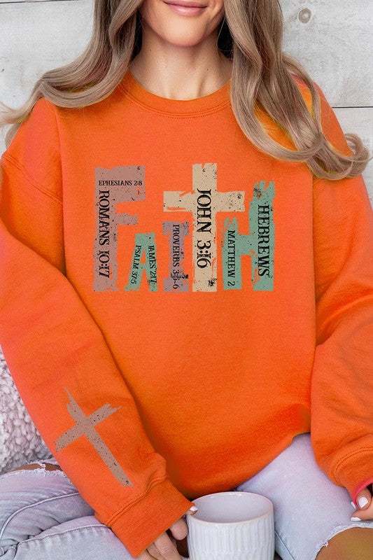 Faith Christian Graphic Fleece Sweatshirts  Shop One Place