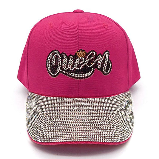 QUEEN Bling Rhinestone Patch Baseball Cap  Shop One Place