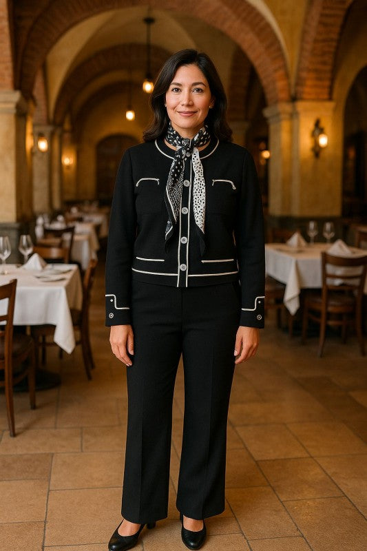 Knit Tailored Ensemble Cardigan & Wide Leg Pants  Shop One Place