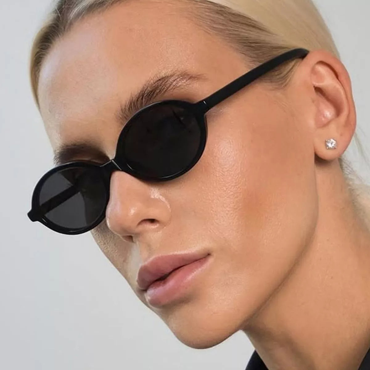 Oval Frame Tinted Lenses Sunglasses  Shop One Place