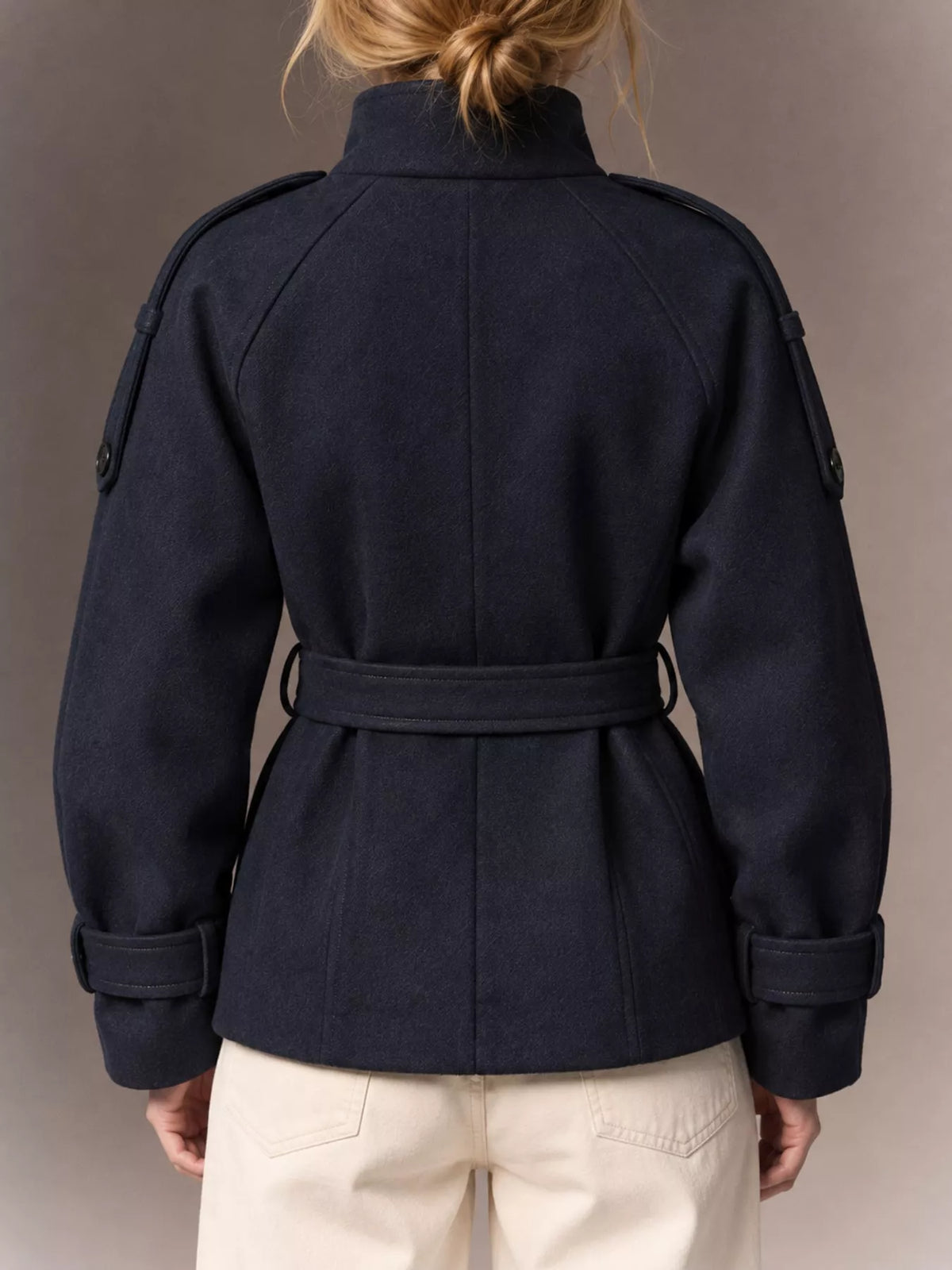 Women's Double-Breasted Belted Coat – view 14