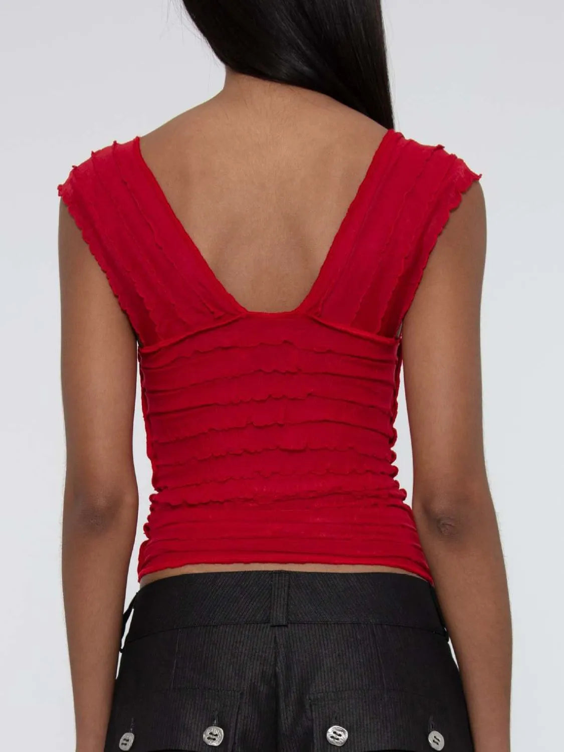 Ruched Solid Tank  Shop One Place