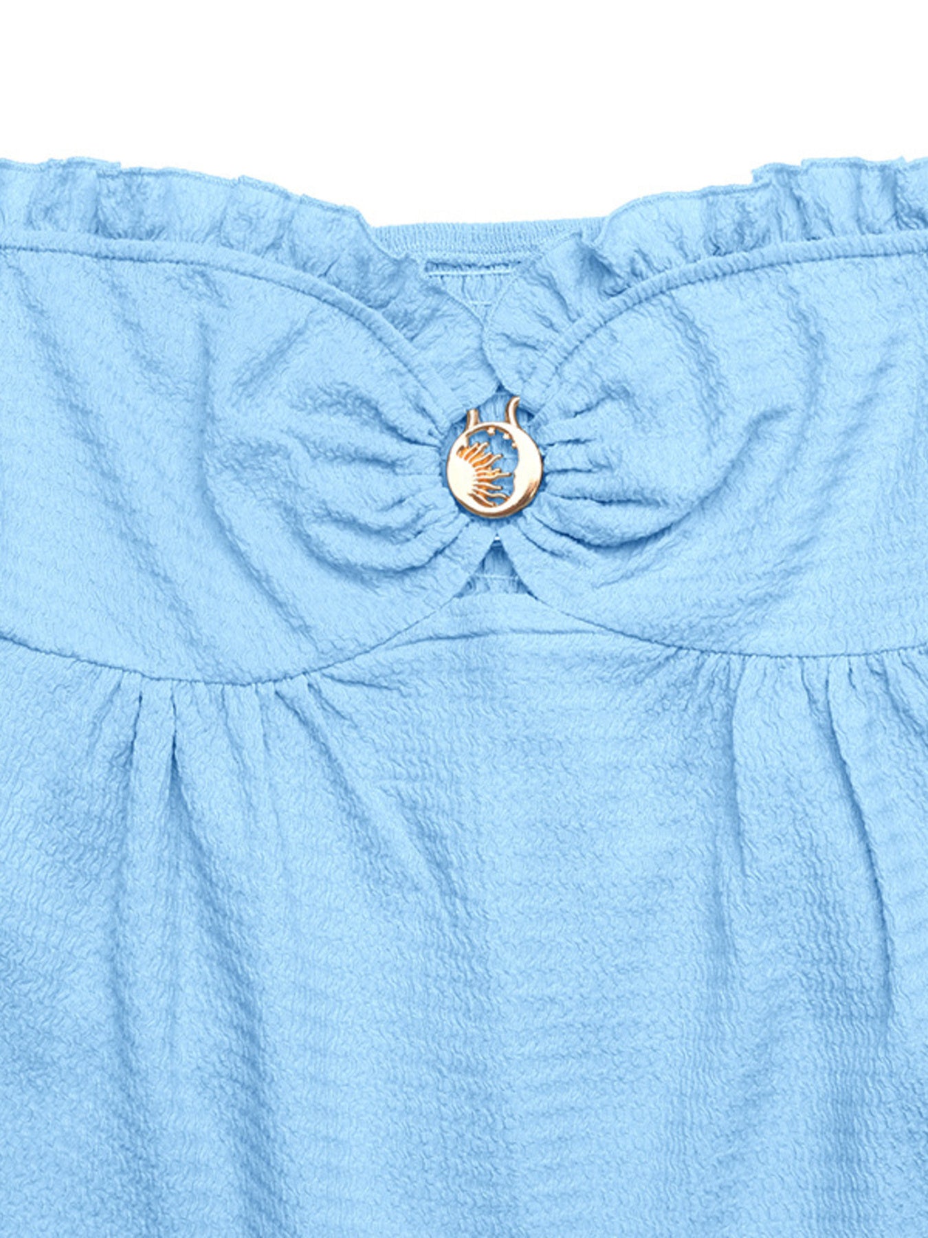 Frill Tube Top with Buckle Detail  Shop One Place