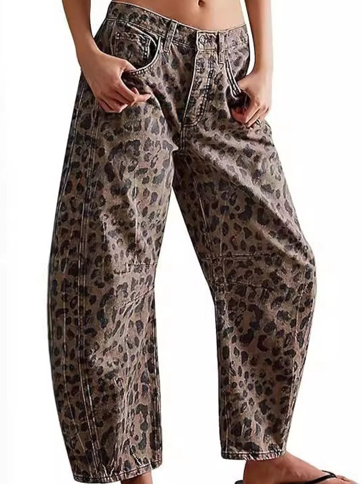Women's High-Waist Barrel-Leg Jeans – view 19