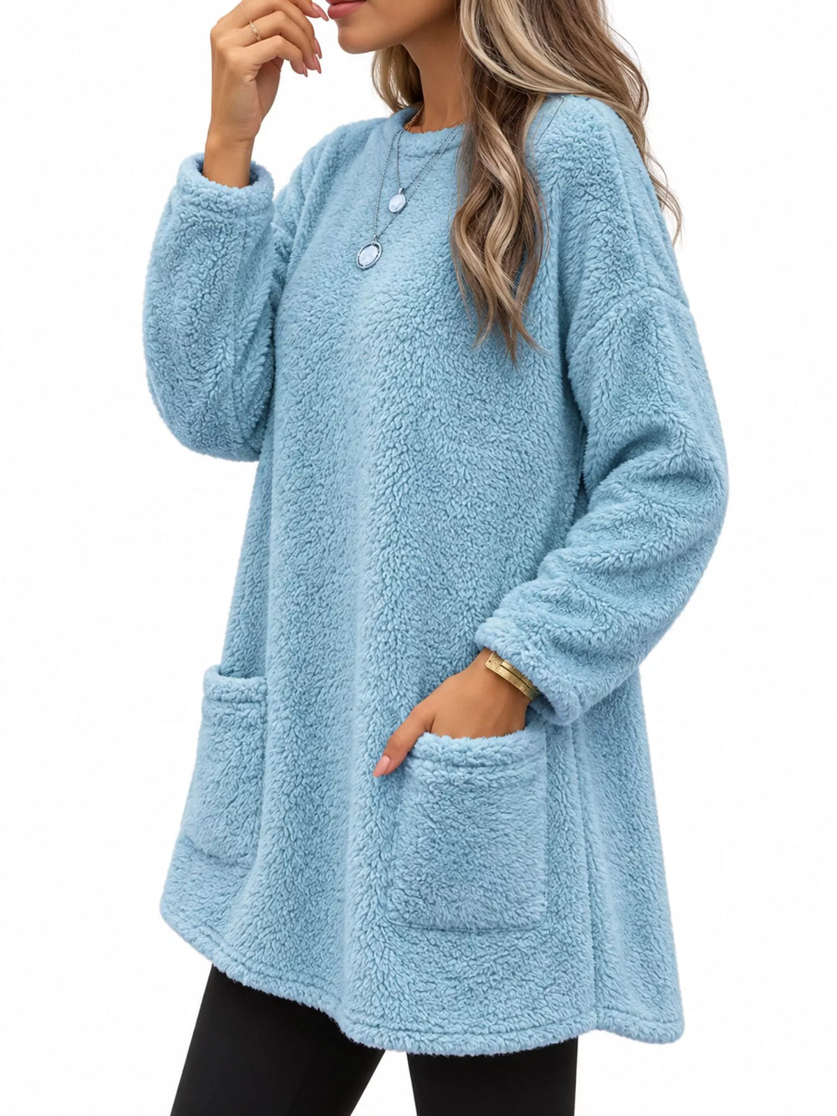 Women's Fleece Drop Shoulder Sweatshirt – view 12