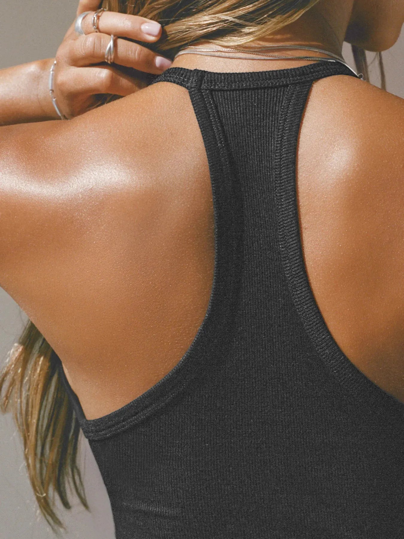Cutout Ribbed Tank Top  Shop One Place