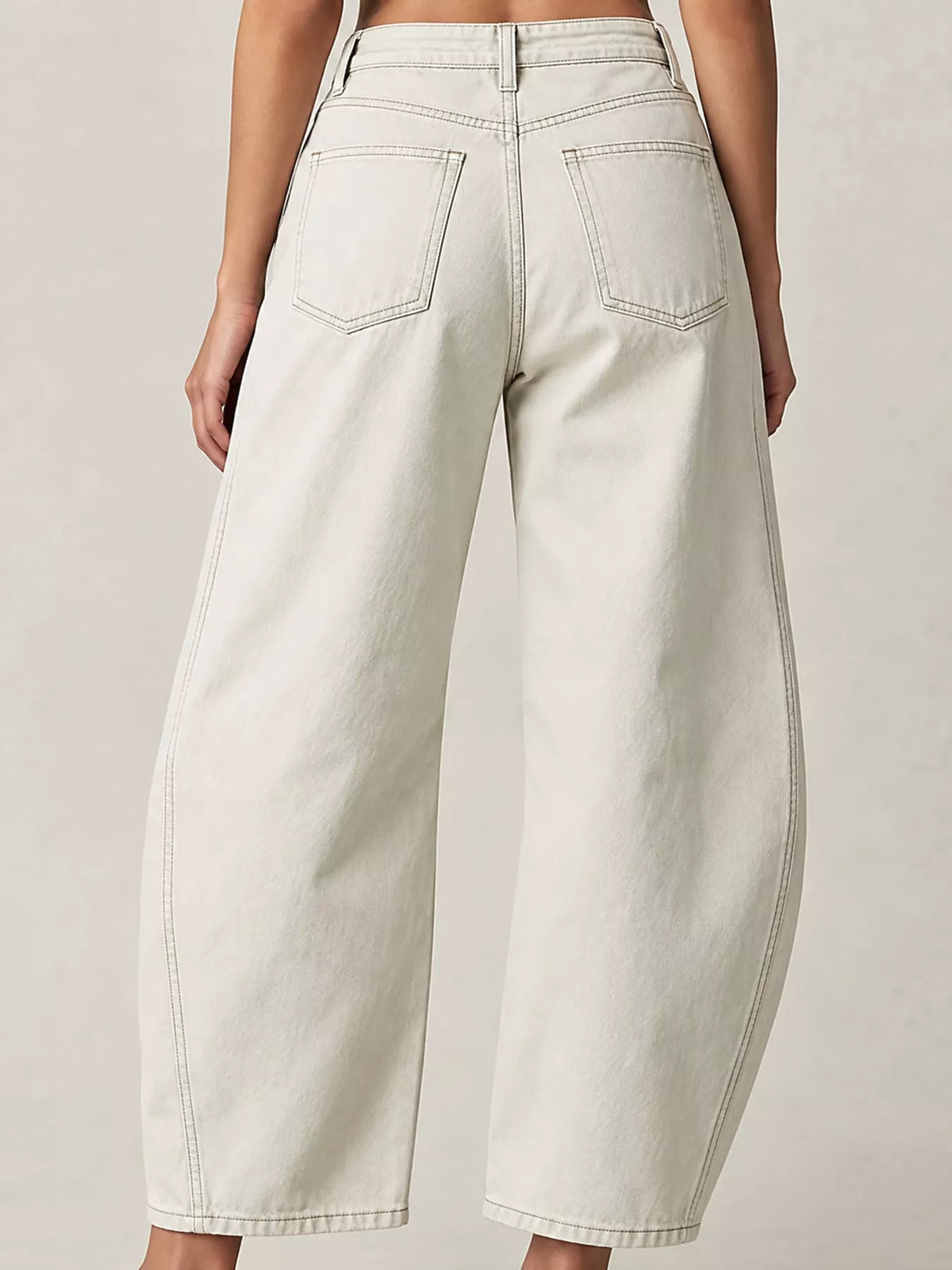 Women's High-Waist Barrel-Leg Jeans – view 16