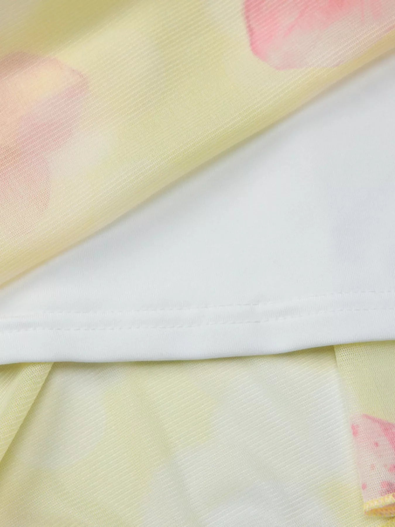 Sheer Floral Print Sleeveless Asymmetrical Mini Dress  Shop One Place