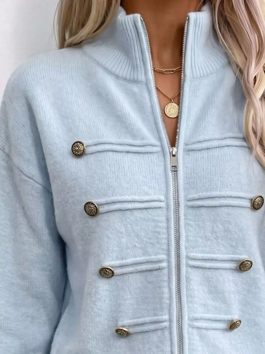 Women's Zip-Up Knit Cardigan – view 2