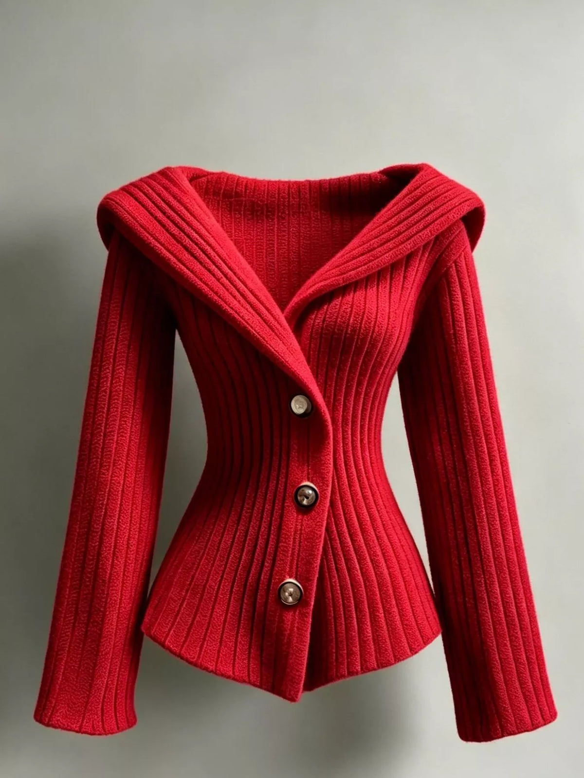 Women's Ribbed Knit Button-Down Cardigan – view 12