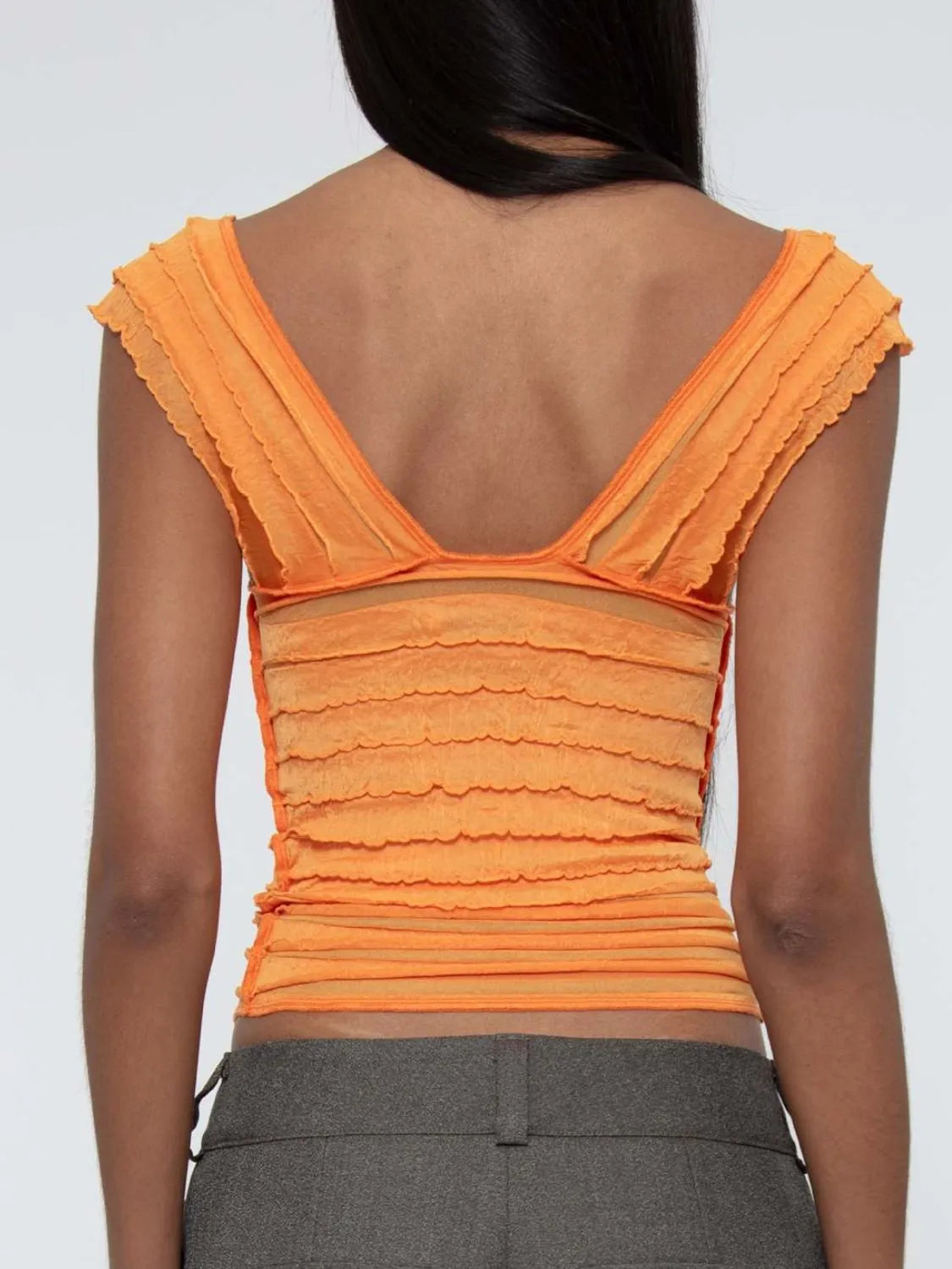 Ruched Solid Tank  Shop One Place