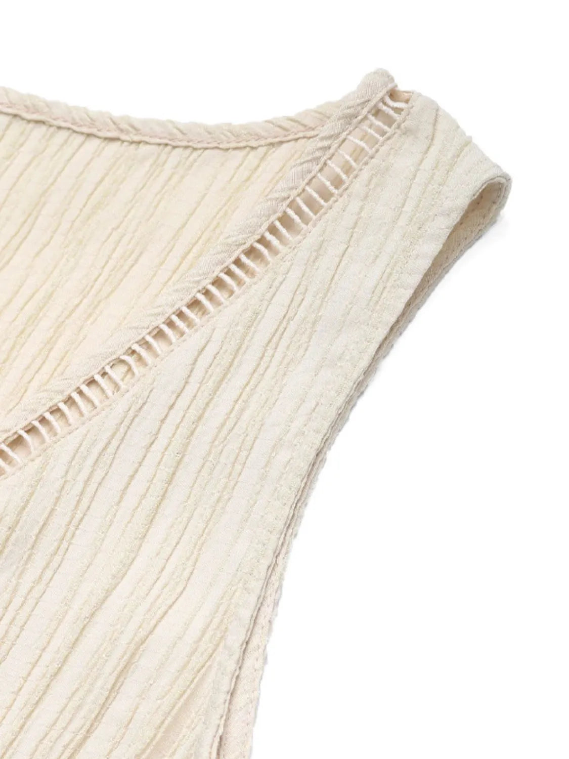 Decorative Button V-Neck Sleeveless Midi Tank Dress  Shop One Place