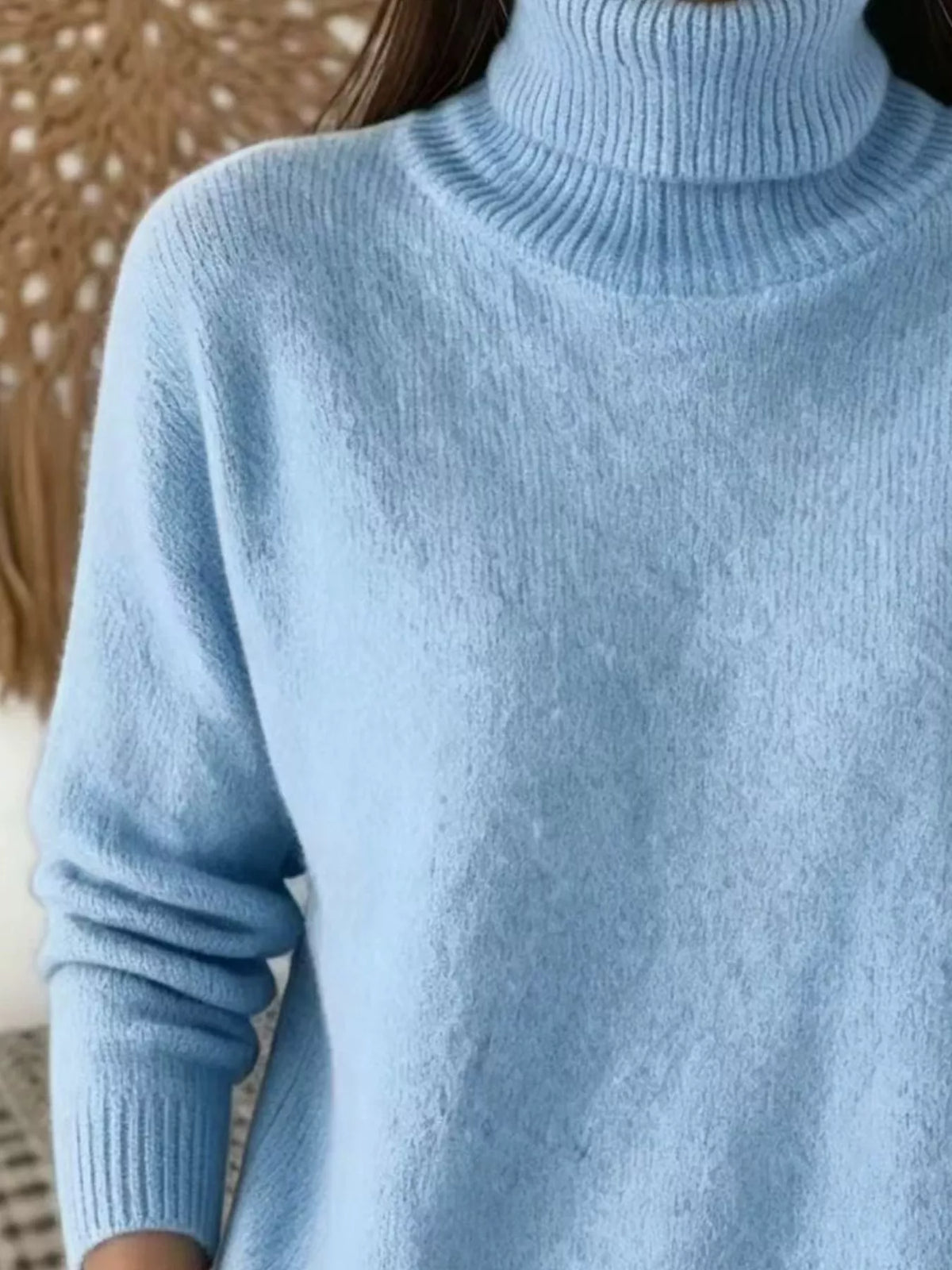 Women's Turtleneck Long Sleeve Sweater – view 12