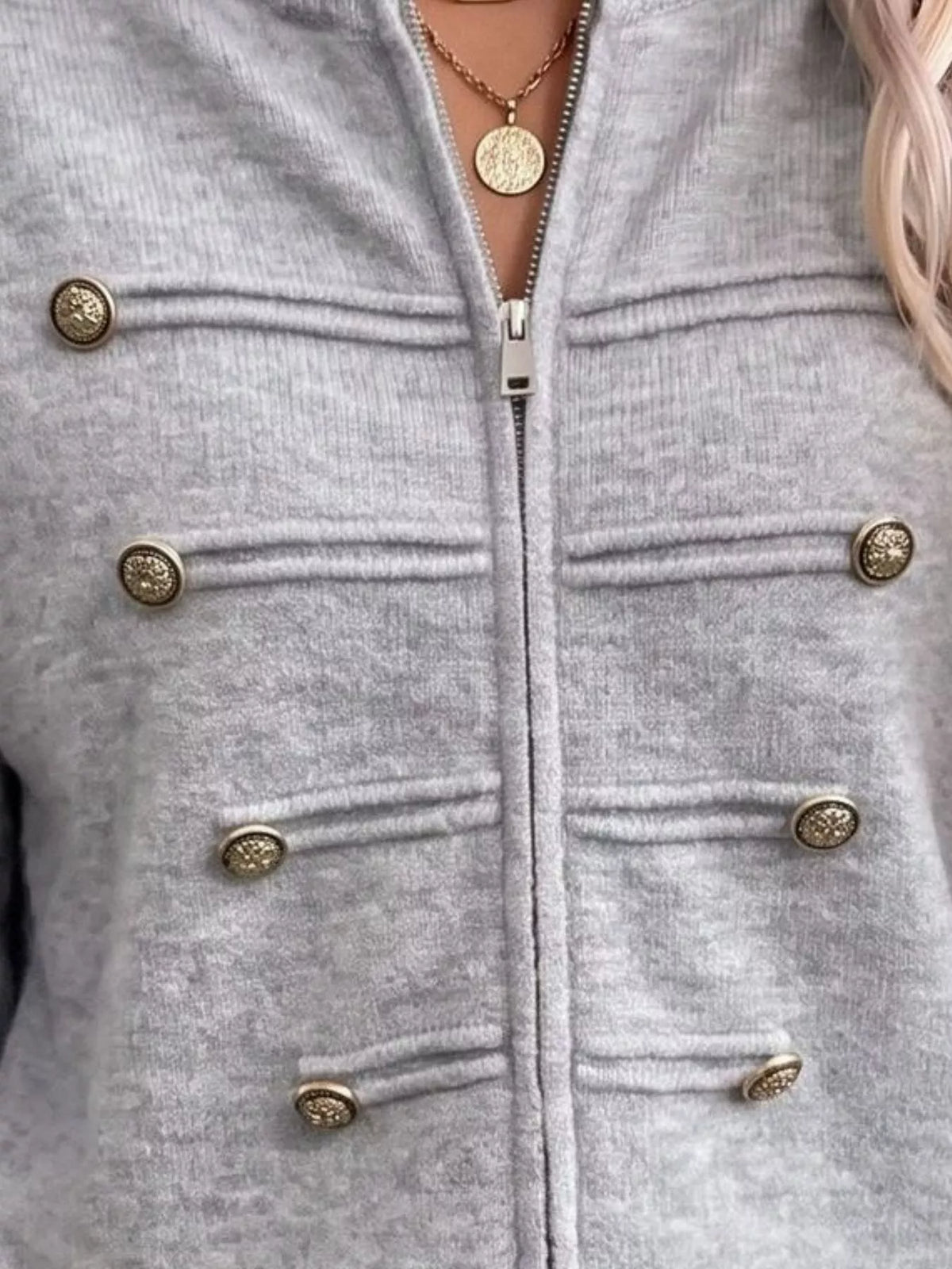 Women's Zip-Up Knit Cardigan – view 10