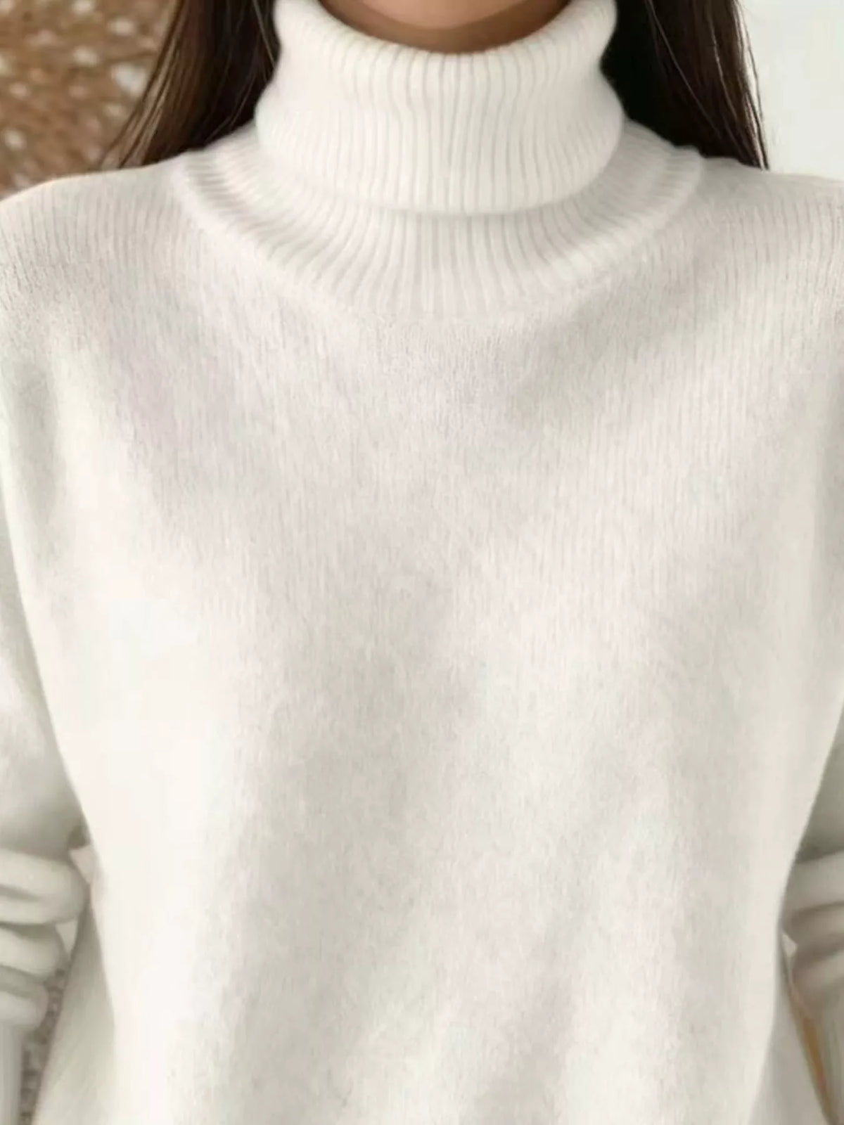 Women's Turtleneck Long Sleeve Sweater – view 16