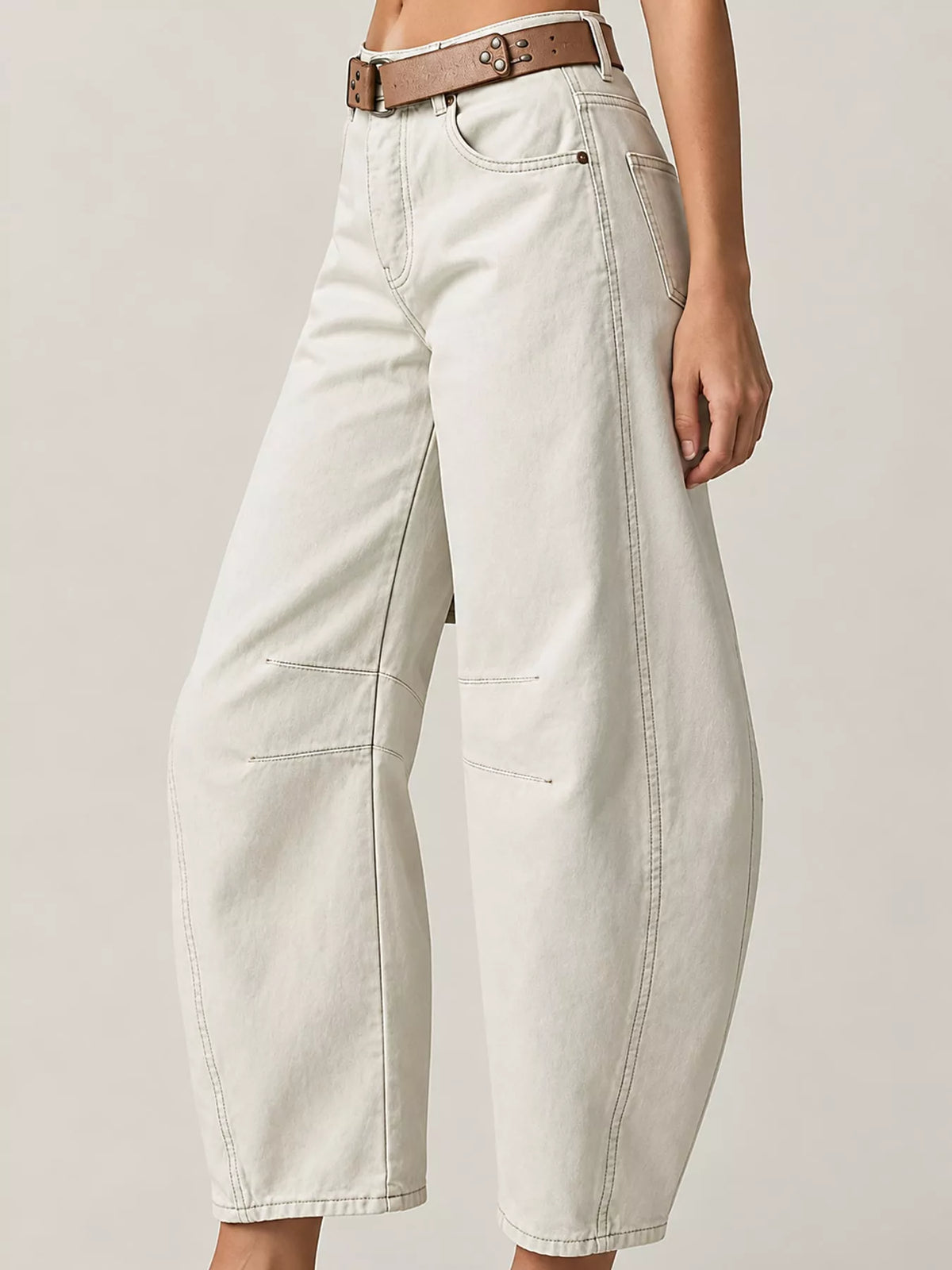 Women's High-Waist Barrel-Leg Jeans – view 15