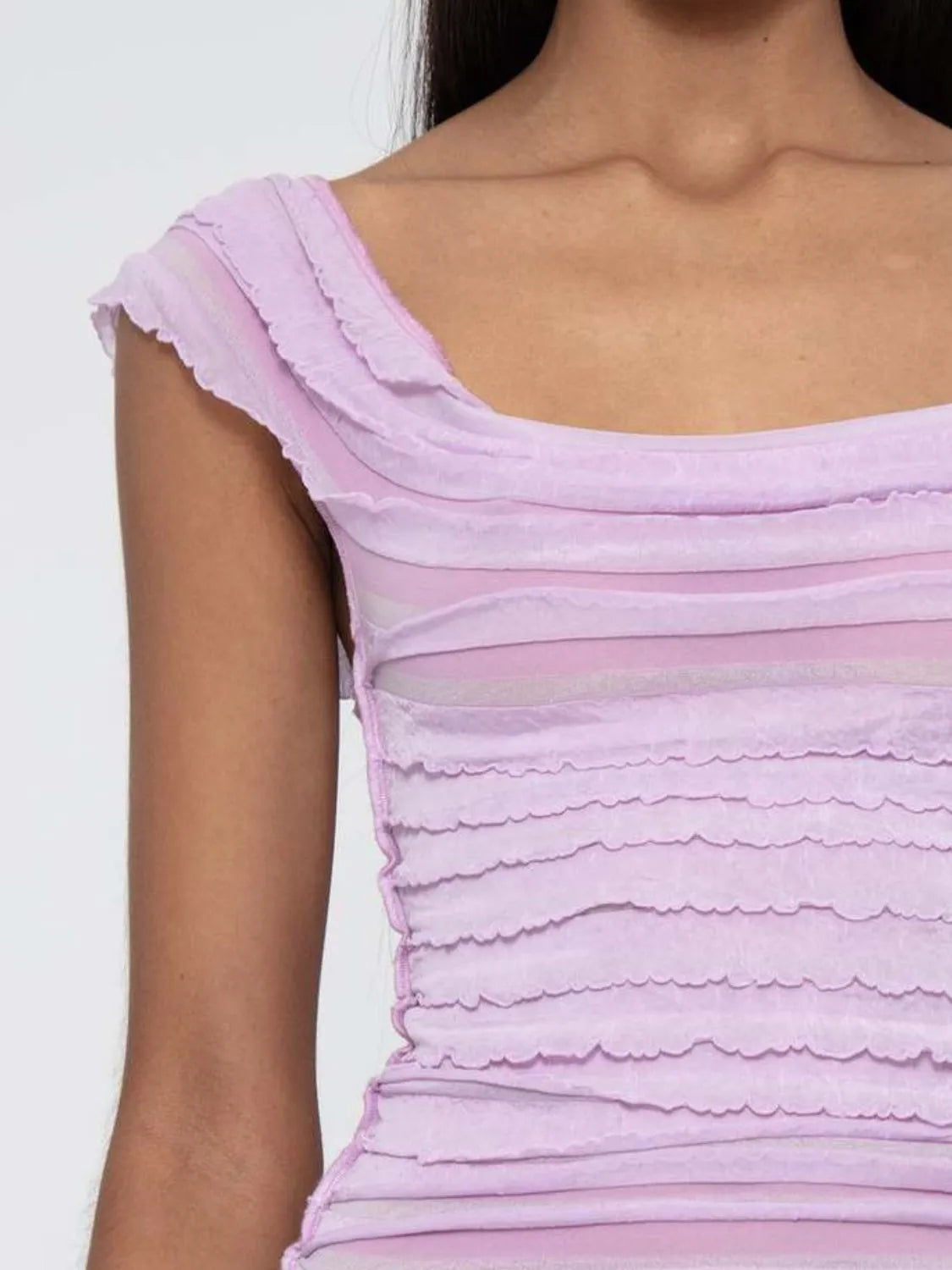 Ruched Solid Tank  Shop One Place