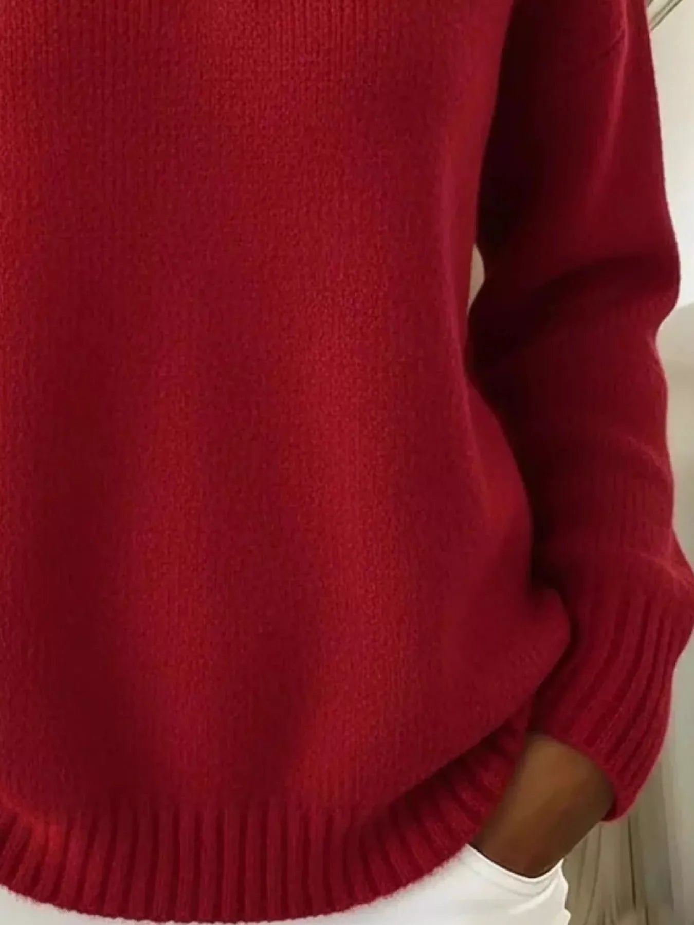 Full Size Button Detail Dropped Shoulder Sweater Plus Size  Shop One Place
