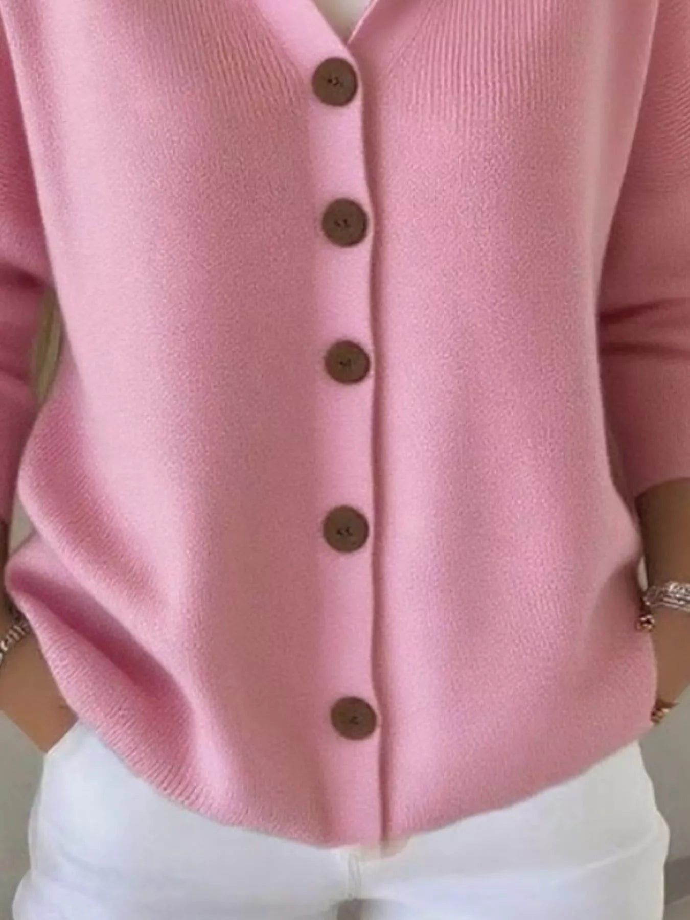 Full Size Hooded Button-Front Soft Knit Cardigan Plus Size  Shop One Place