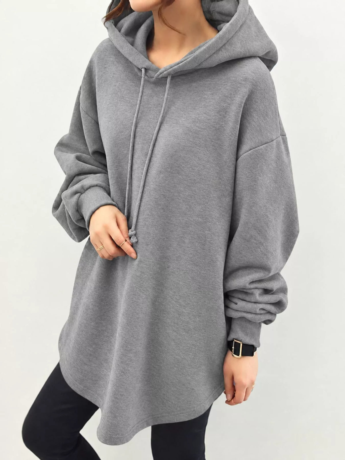 Women's Oversized Drawstring Hoodie – view 7