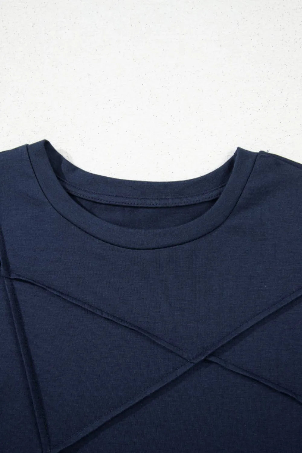 Solid Color Round Neck T Shirt  Shop One Place