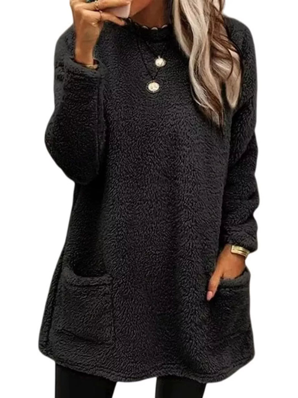 Women's Fleece Drop Shoulder Sweatshirt