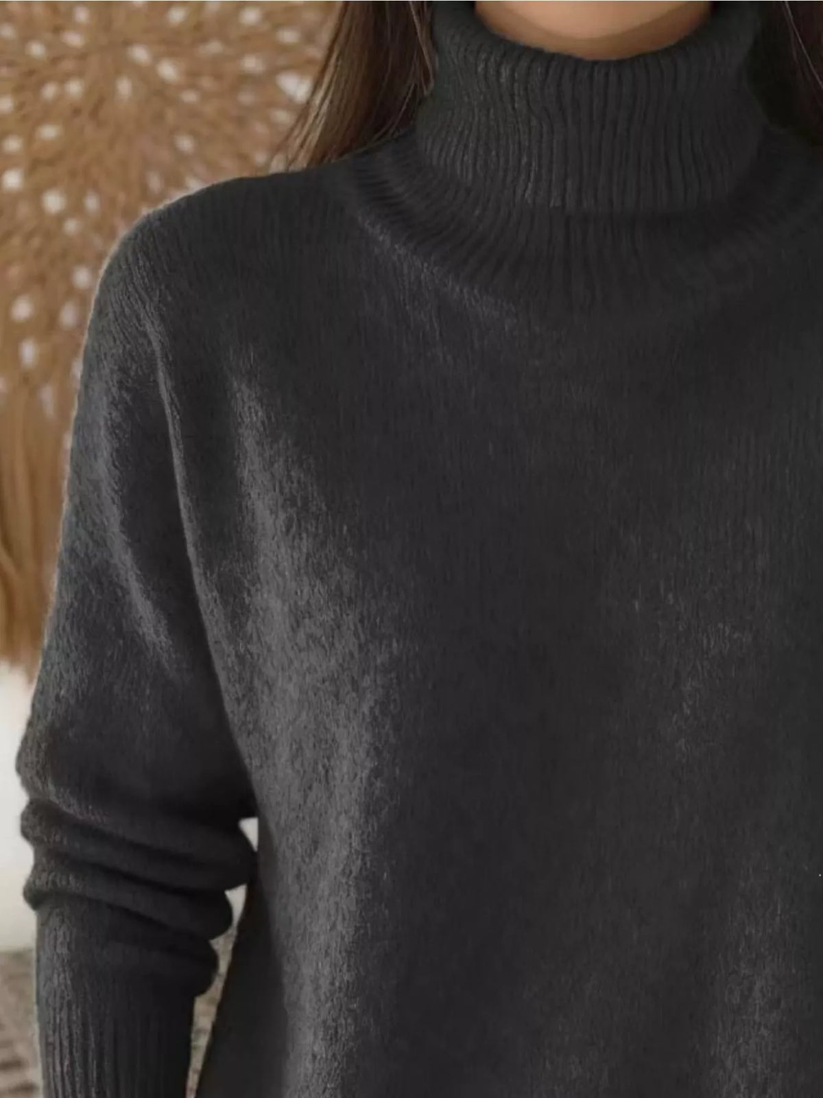 Women's Turtleneck Long Sleeve Sweater – view 6