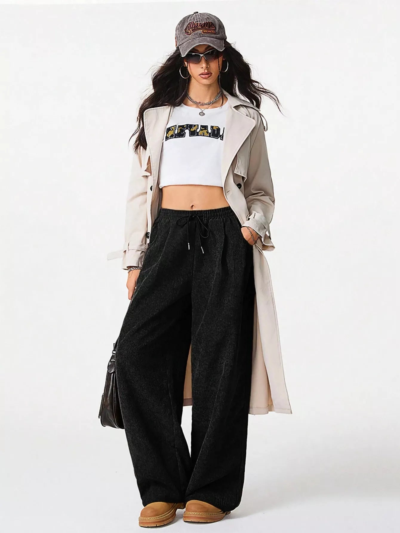 Corduroy Wide Leg Pants  Shop One Place