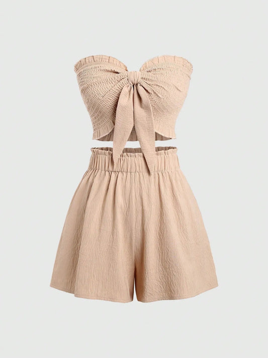 Smocked Top and Shorts Set  Shop One Place